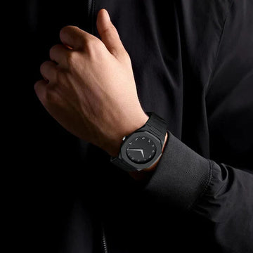 STAINLESS STEEL BLACK ARABIC  AURA WATCH